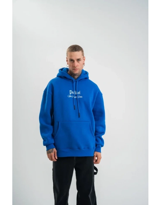 Üç İplik Kapşonlu Dijital Patchli weathirt  avi