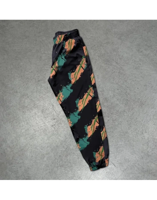 Unisex Beli astikli Cepli Paraşüt Pantolon  iyah