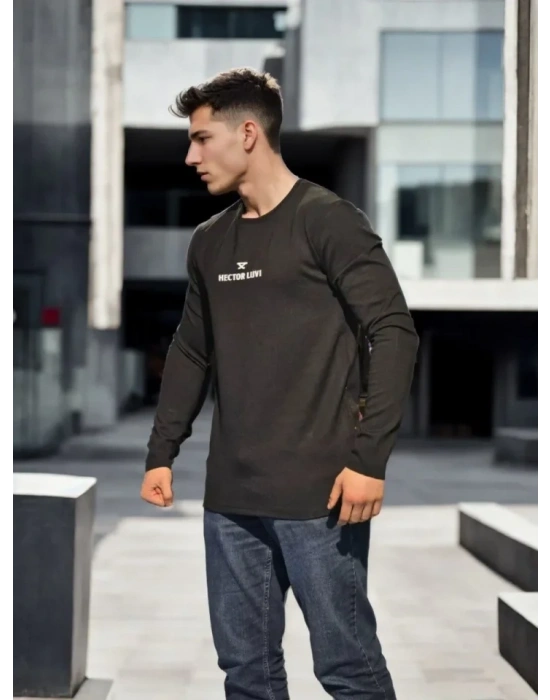 Unisex Bisiklet Yaka Uzun Kollu Thirt  iyah