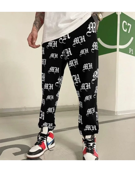 Unisex Dijital Baskılı Eşofman Altı  iyah