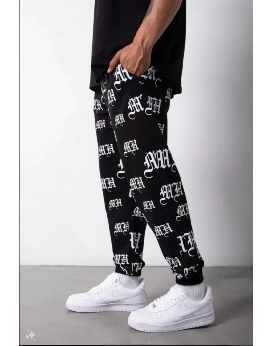 Unisex Dijital Baskılı Eşofman Altı  iyah