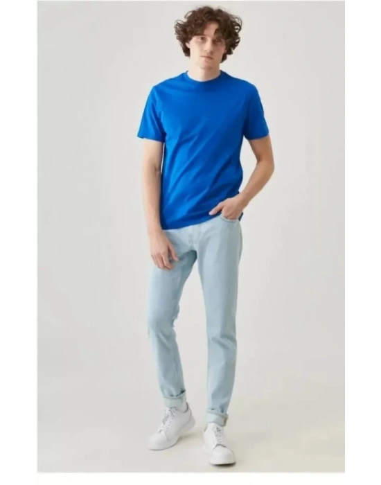 Unisex Düz Biskilet Yaka Oversize Tshirt  avi