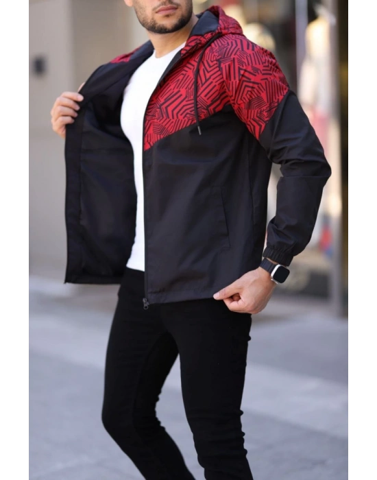 Unisex Kapüşonlu İçi Astarlı Yağmurluk  iyah