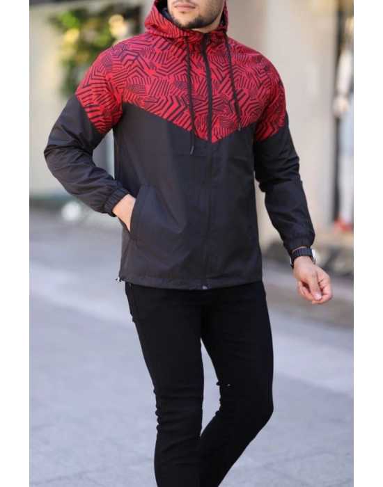 Unisex Kapüşonlu İçi Astarlı Yağmurluk  iyah