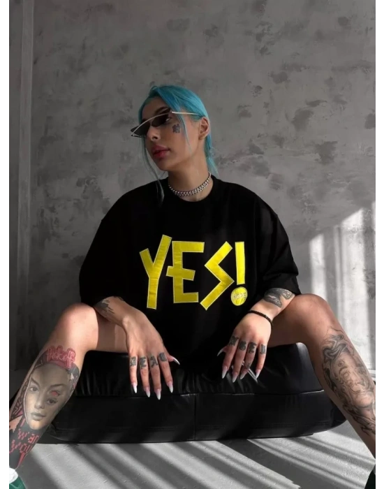 Unisex Nakış İşlemeli Thirt  iyah