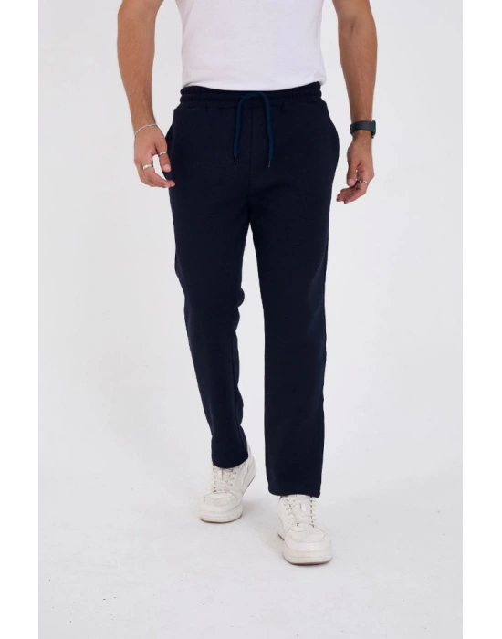 Unisex Üç İplik Basic Eşofman Pantolon  acivert