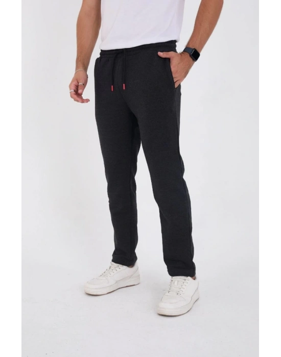 Unisex Üç İplik Basic Eşofman Pantolon  Antrasit