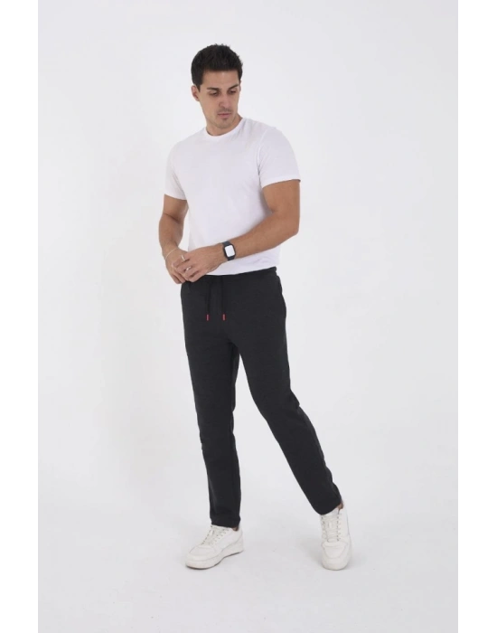 Unisex Üç İplik Basic Eşofman Pantolon  Antrasit