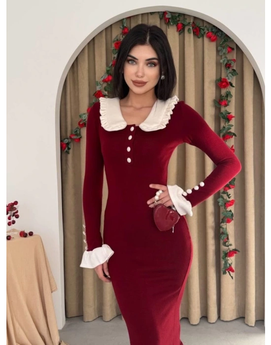 Sura Bebe Yaka Elbise