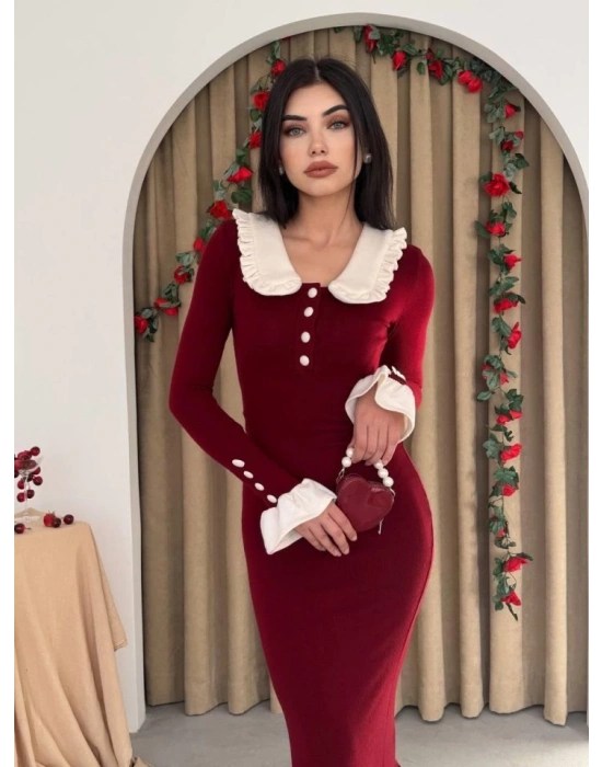 Sura Bebe Yaka Elbise