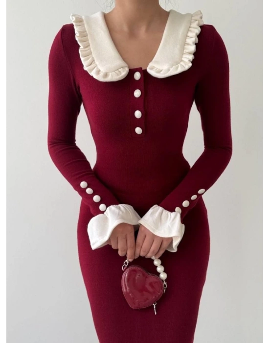 Sura Bebe Yaka Elbise