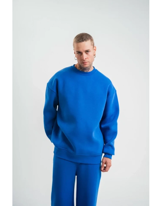 Uzun Kol Bisiklet Yaka Basic weathirt  avi