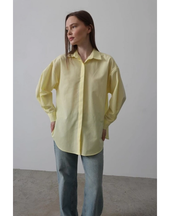 Uzun Kol Gömlek  Sarı