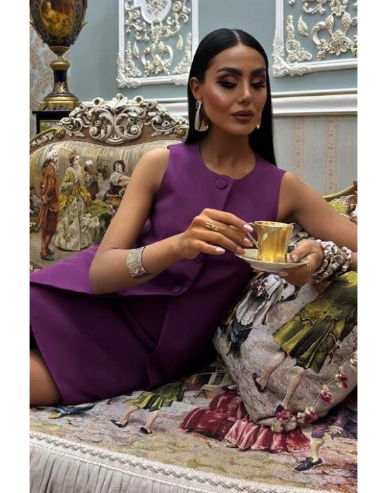 Uzun Yelekli Ve ini Etekli Double Takım 10108