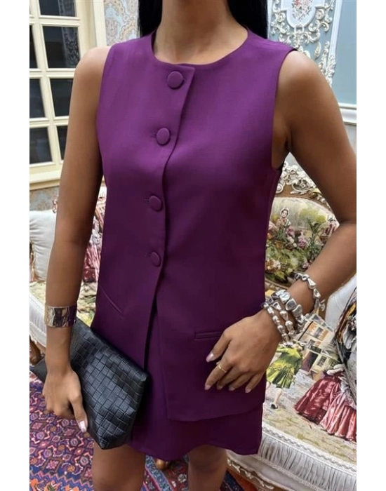 Uzun Yelekli Ve ini Etekli Double Takım 10108