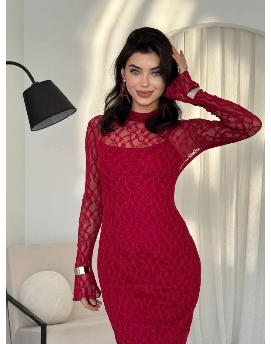 Vedo Çiçek Detaylı Elbise