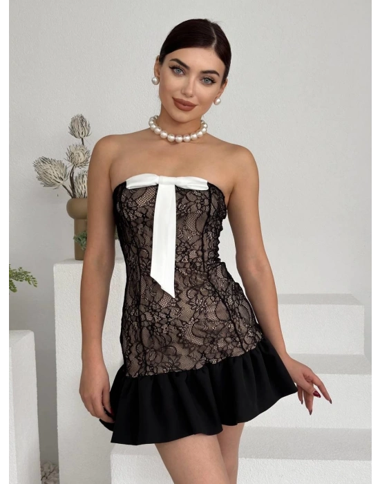 Vencover Straplez Elbise