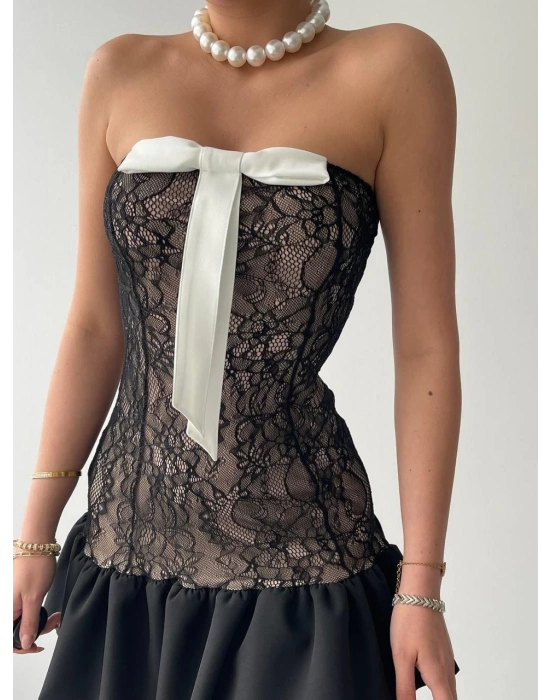 Vencover Straplez Elbise