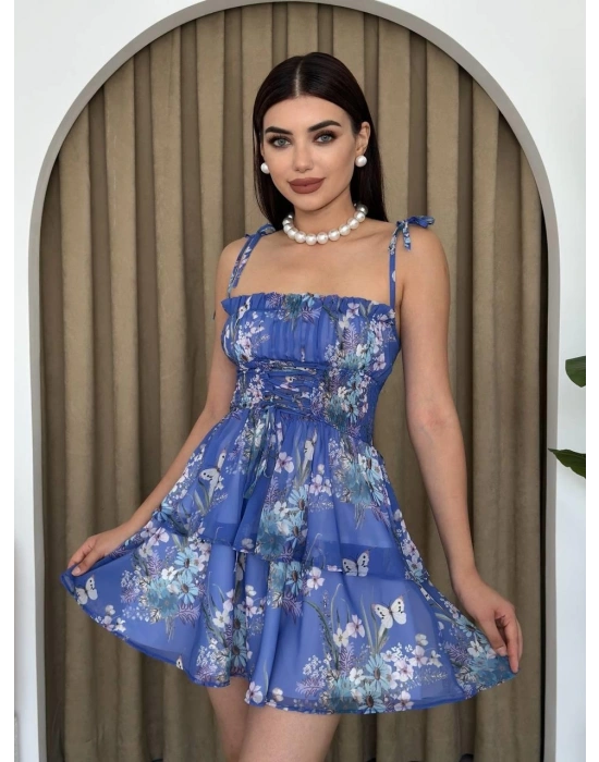 Venlo Beli astikli İp Askılı Elbise