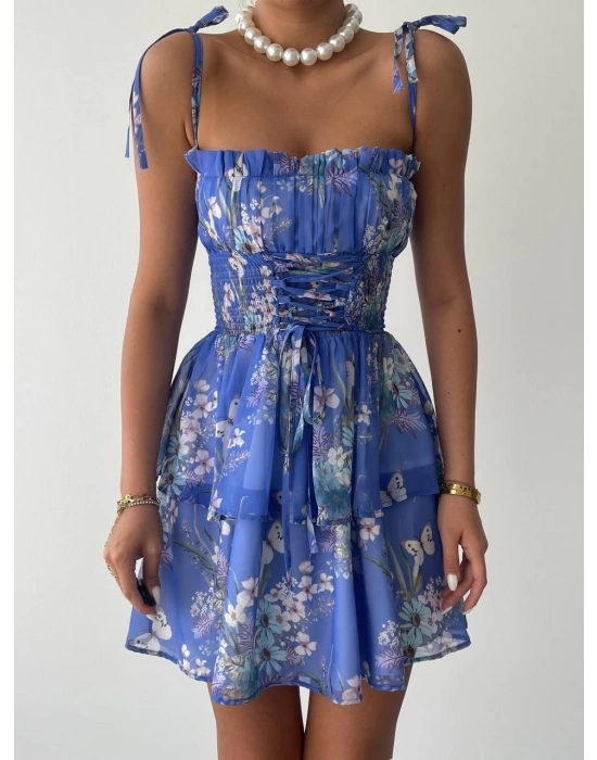 Venlo Beli astikli İp Askılı Elbise