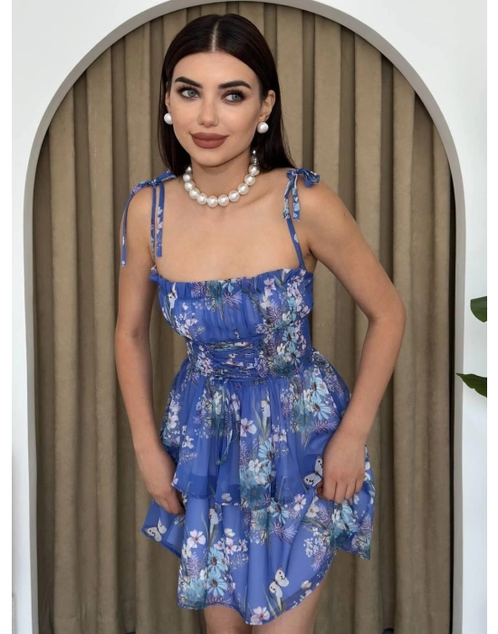 Venlo Beli astikli İp Askılı Elbise