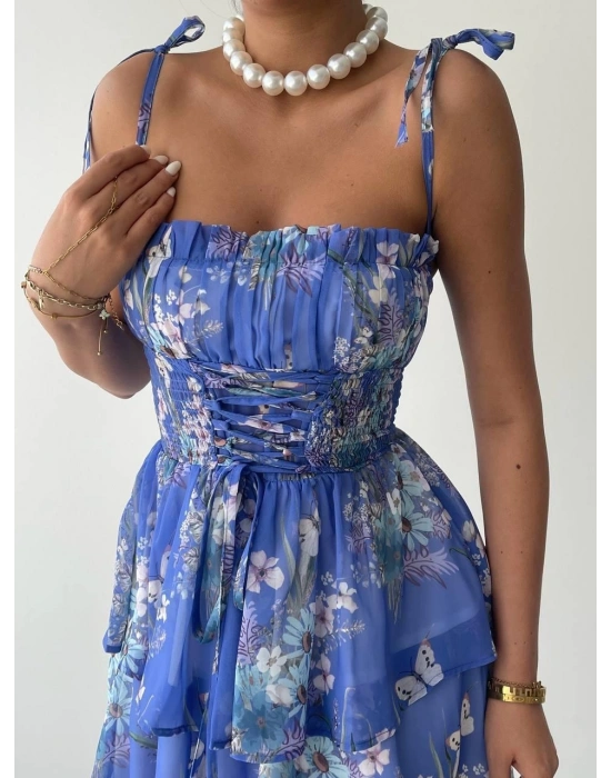 Venlo Beli astikli İp Askılı Elbise