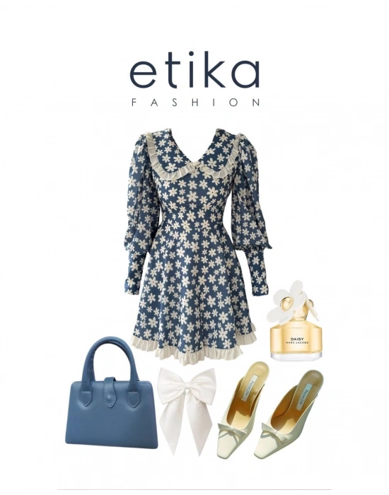 Vero Bebe Yaka Elbise