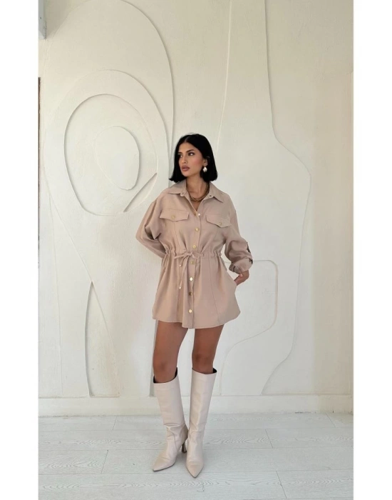 Vizon Çıtçıtlı Tünelli Gömlek