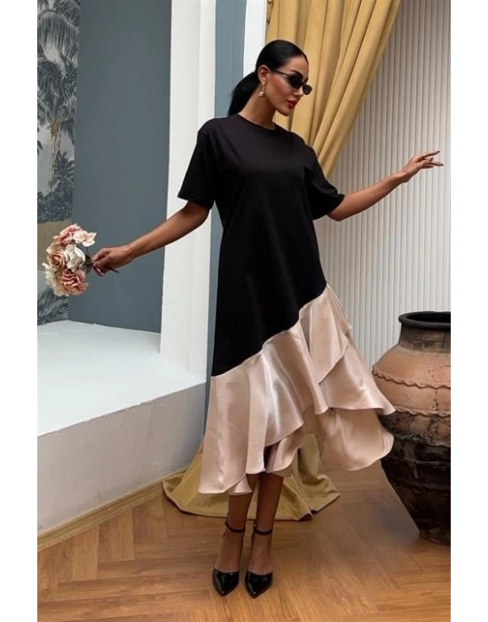 Volanlı üprem Elbise 2864