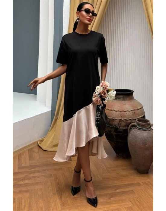 Volanlı üprem Elbise 2864