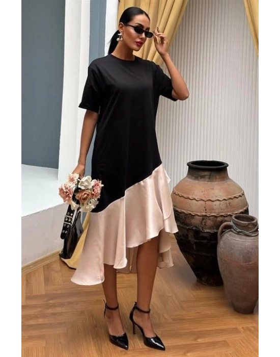 Volanlı üprem Elbise 2864