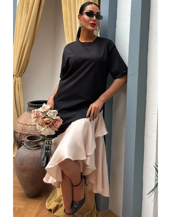 Volanlı üprem Elbise 2864