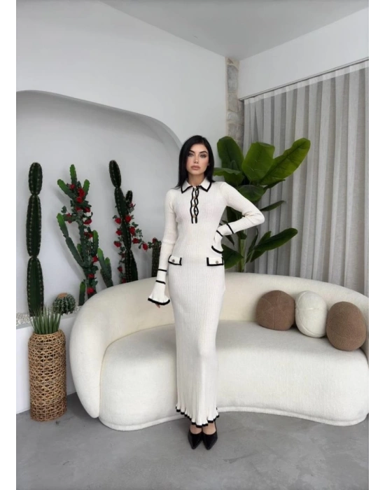 Wale Cep Detaylı Elbise