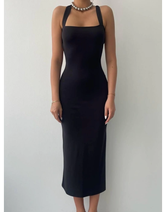 Wense Sırt Dekolteli Elbise