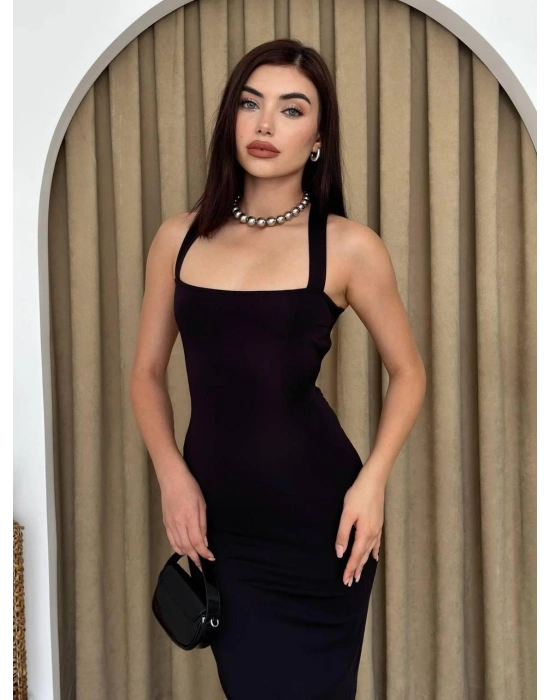 Wense Sırt Dekolteli Elbise