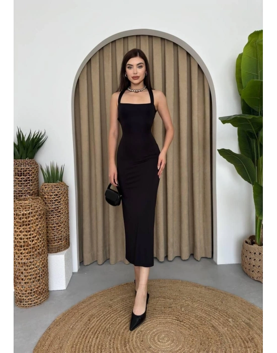 Wense Sırt Dekolteli Elbise