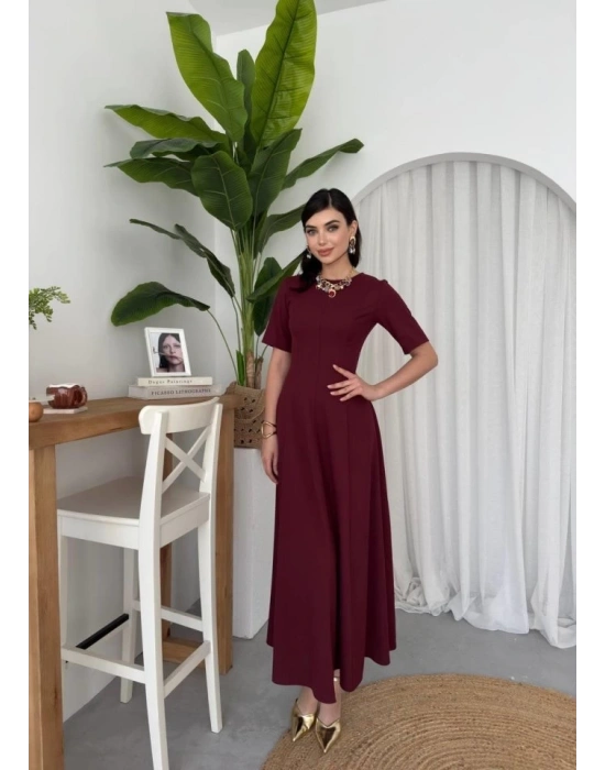 Wera Pliseli Midi Elbise