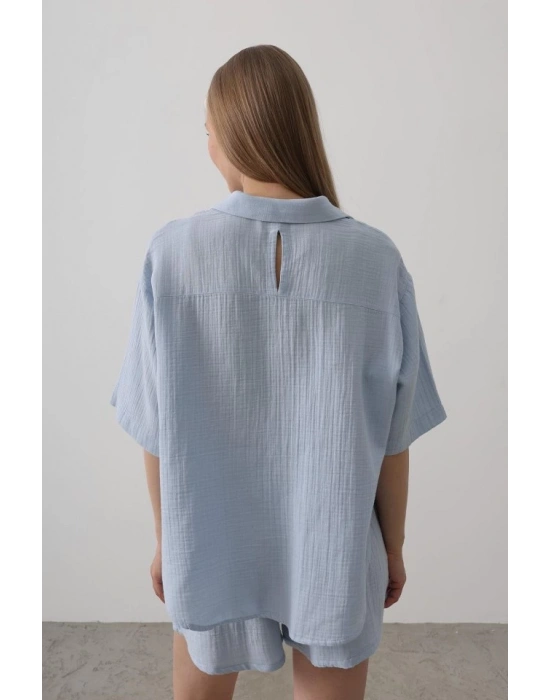 Yarım Kol üslin Gömlek  Bebe avisi