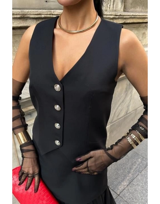 Yelek Ve Pilise Etekli Premium Takım 10096