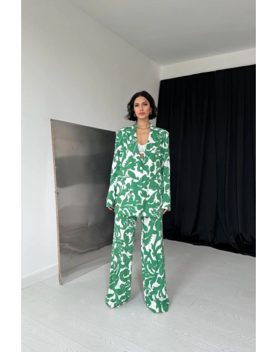 Yeşil Ceket Ve Pantolon Takım