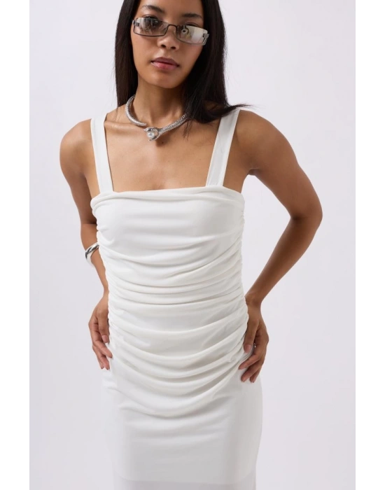 Yırtmaç Detay ırt Dekolte Elbise