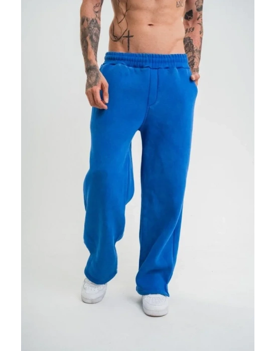 Yırtmaç Detaylı Boru Paça Baggy Eşofman Pantolon avi