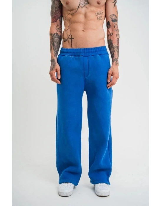 Yırtmaç Detaylı Boru Paça Baggy Eşofman Pantolon avi