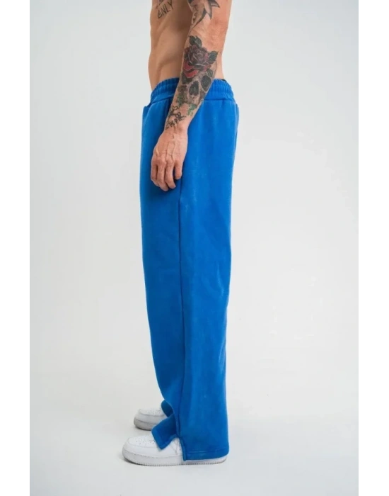 Yırtmaç Detaylı Boru Paça Baggy Eşofman Pantolon avi