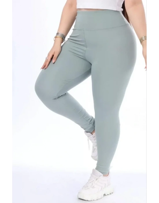 Yüksek Bel Dalgıç Battal Tayt  Gri