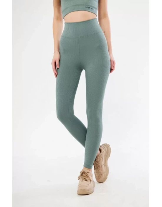 Yüksek Bel Fitilli Tayt  Buz avisi