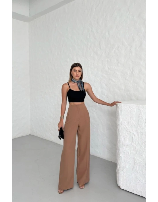 Yüksek Bel Pensli̇ Palazzo Pantolon