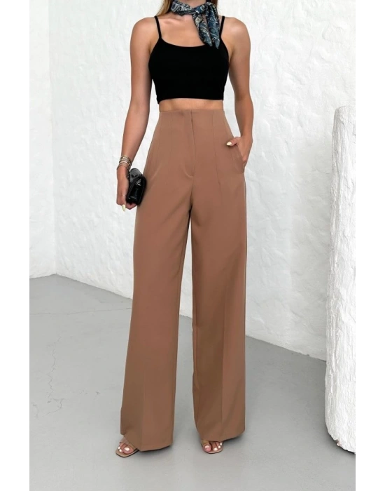Yüksek Bel Pensli̇ Palazzo Pantolon