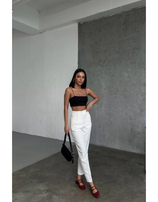 Yüksek Bel Pensli̇ Pantolon