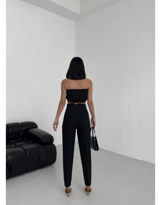 Yüksek Bel Pensli̇ Pantolon